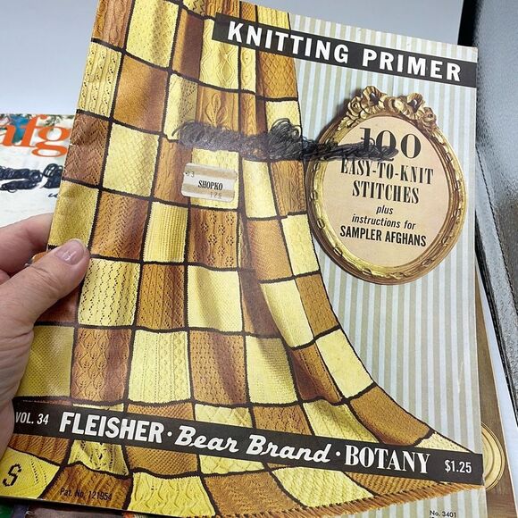 Lot of 10 books and individual patterns baby book from 1944 crochet knitting - Picture 8 of 15